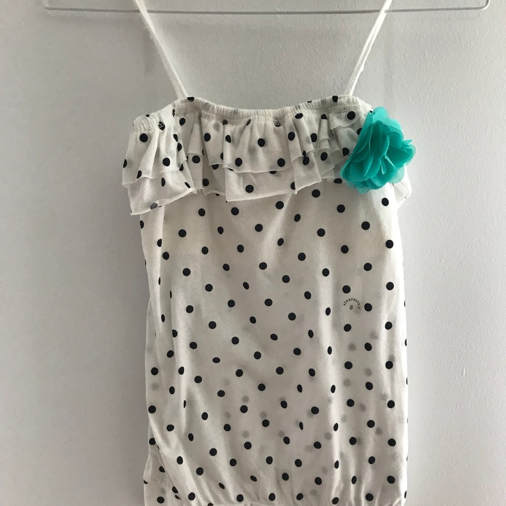 Aeropostale Polka Dot Tank Top
